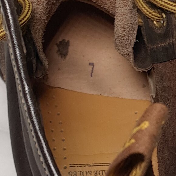 VTG Dr Martens 1460 Boots UK 7, US Men 8 Women 9 Made in England Air Wair Brown - Picture 12 of 16